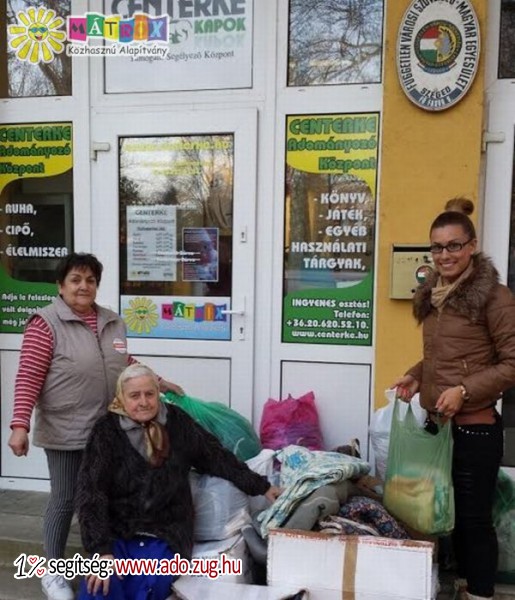 A Karitáció Alapítvány adománya a Centerke Adományozói Központnak